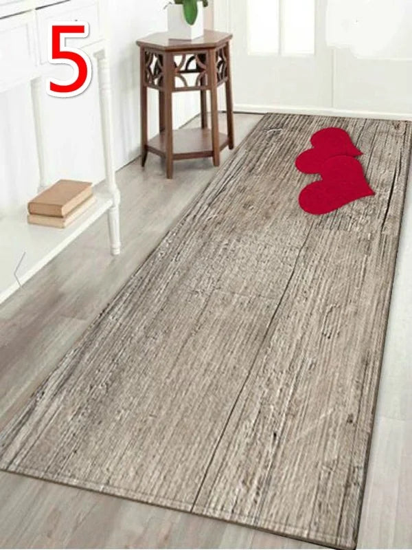 Home Printed Wood-Style Accent Rug
