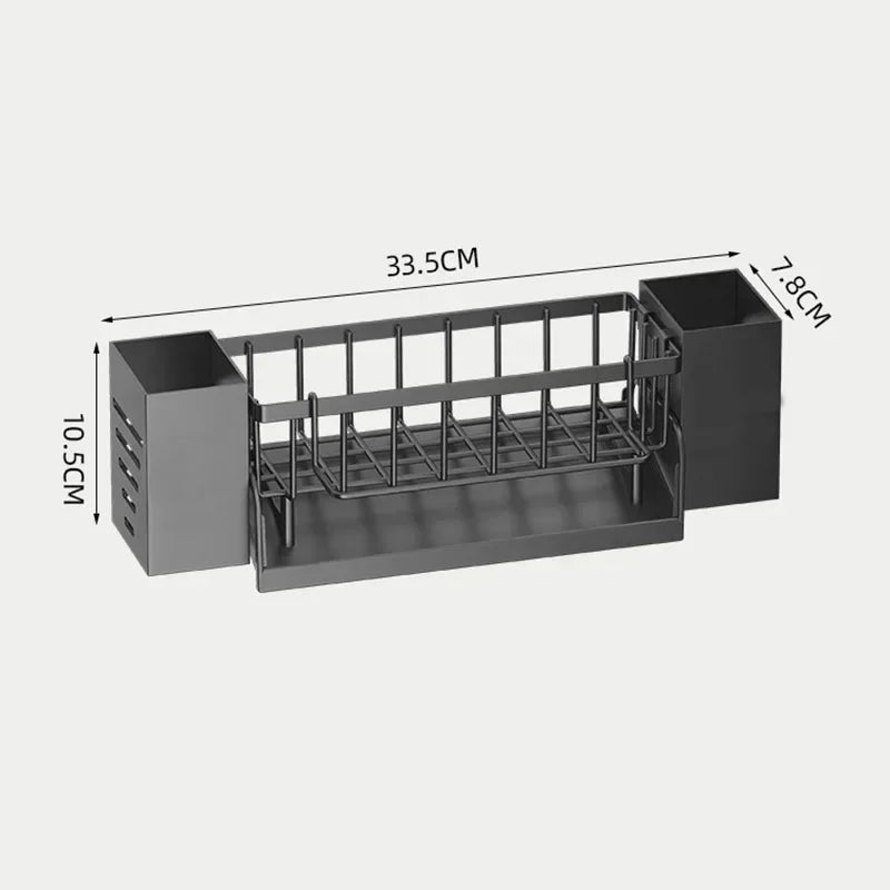 Self-Draining Sink Organizer - Keep Sponges & Soap Dry and Organized