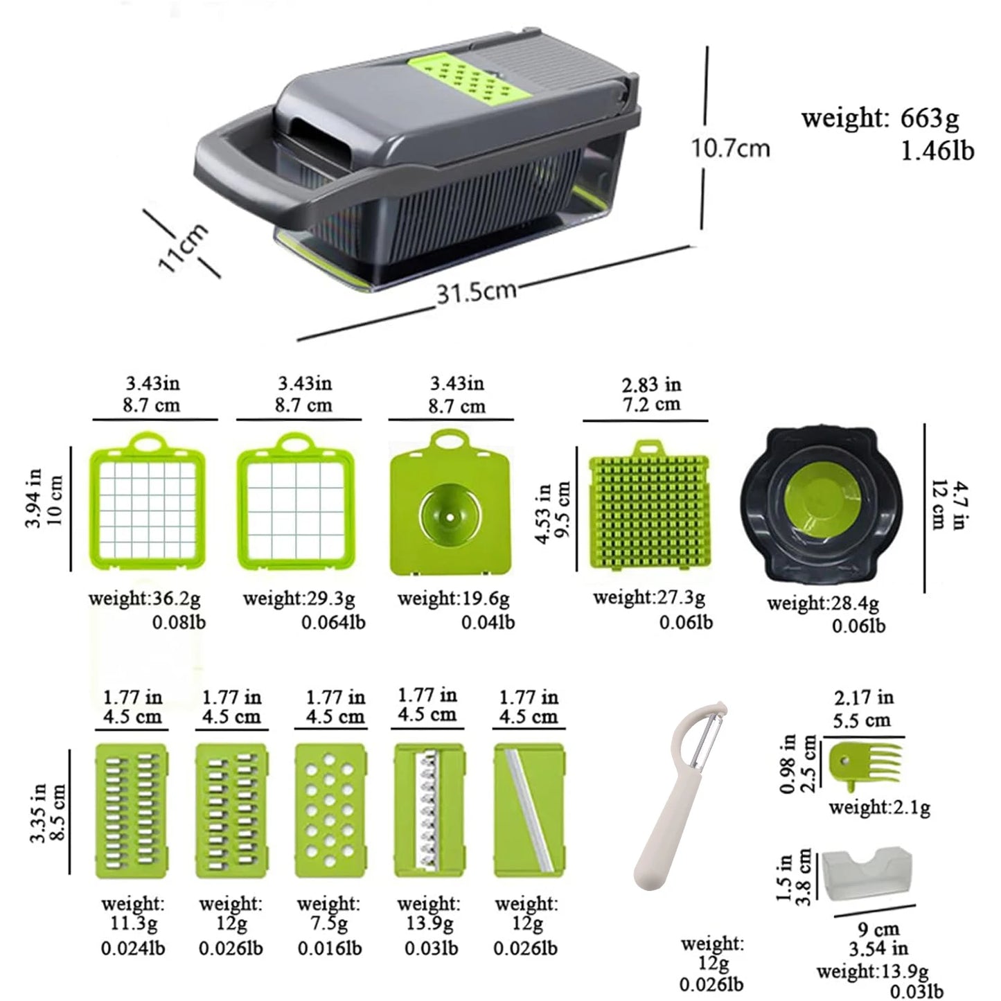 16-in-1 Pro Kitchen Slicer & Grater