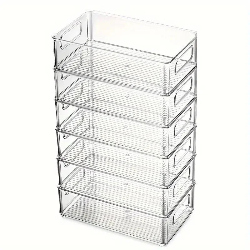 Clear Refrigerator Storage Bins - Keep Food Fresh & Organized