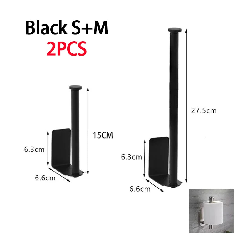 Under-Sink Paper Towel Holder - Stainless Steel Space-Saving Organizer