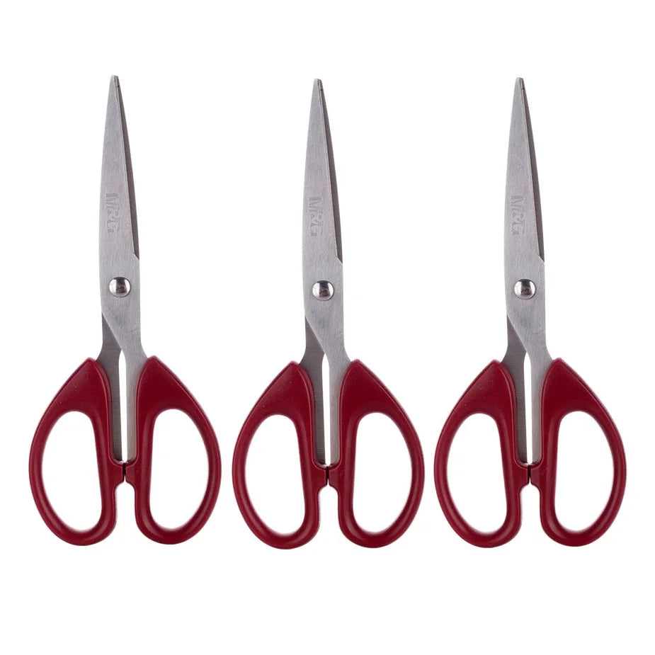 Professional Red Scissors 6.3" - Ultra Sharp M&G Office & Craft Tool