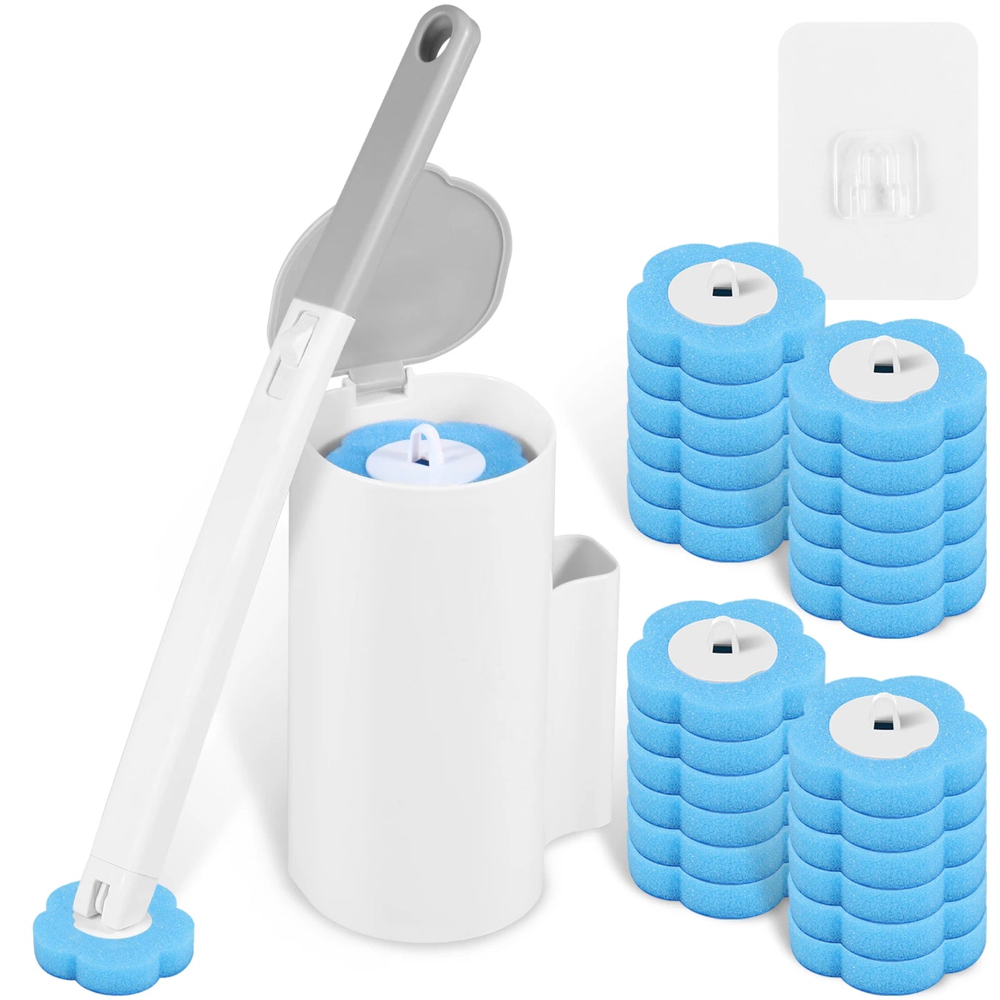 Disposable Toilet Brush & Refill Set