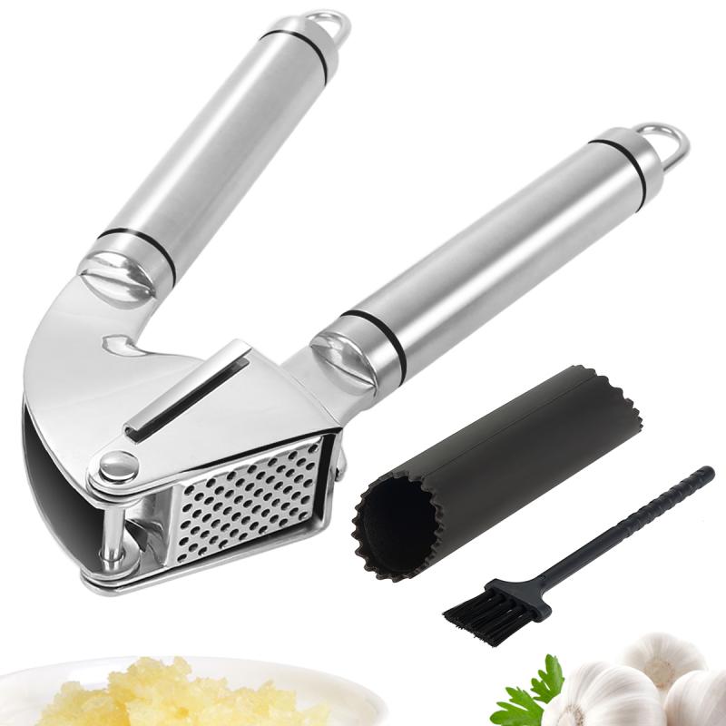 Stainless Steel Garlic Press & Mincer