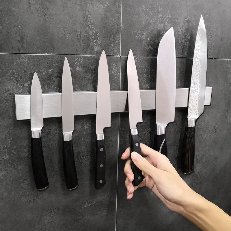 Stainless Steel Magnetic Knife Holder Wall Rack