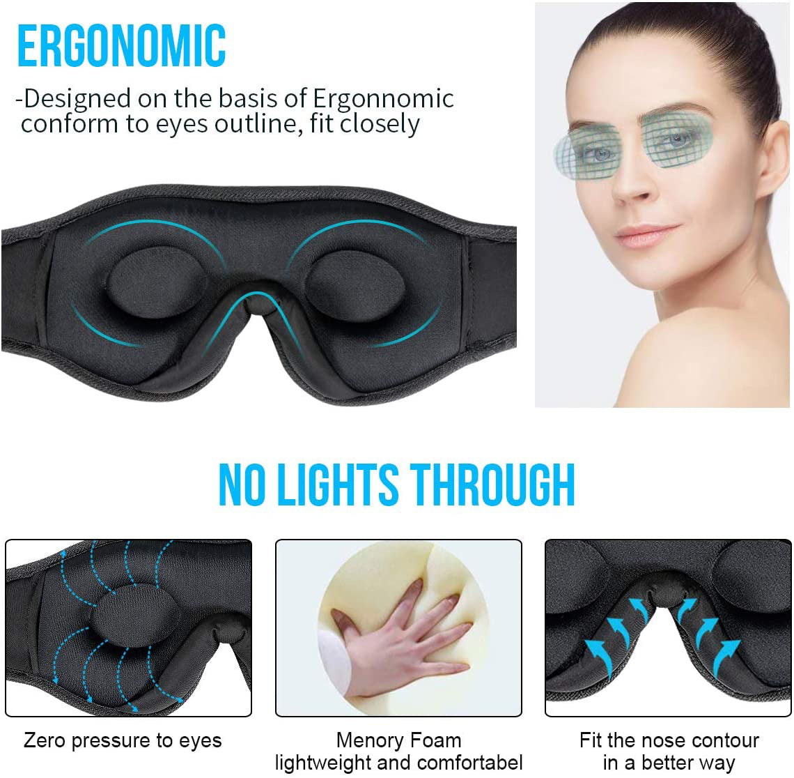 Sleep Sound™ Bluetooth Eye Mask – Wireless Music & Deep Sleep Comfort
