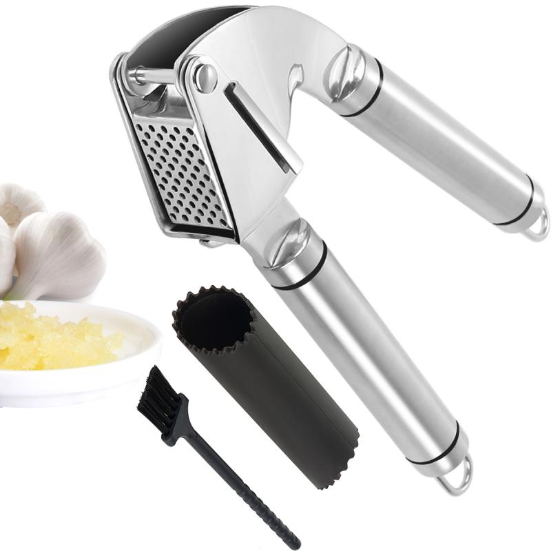 Stainless Steel Garlic Press & Mincer