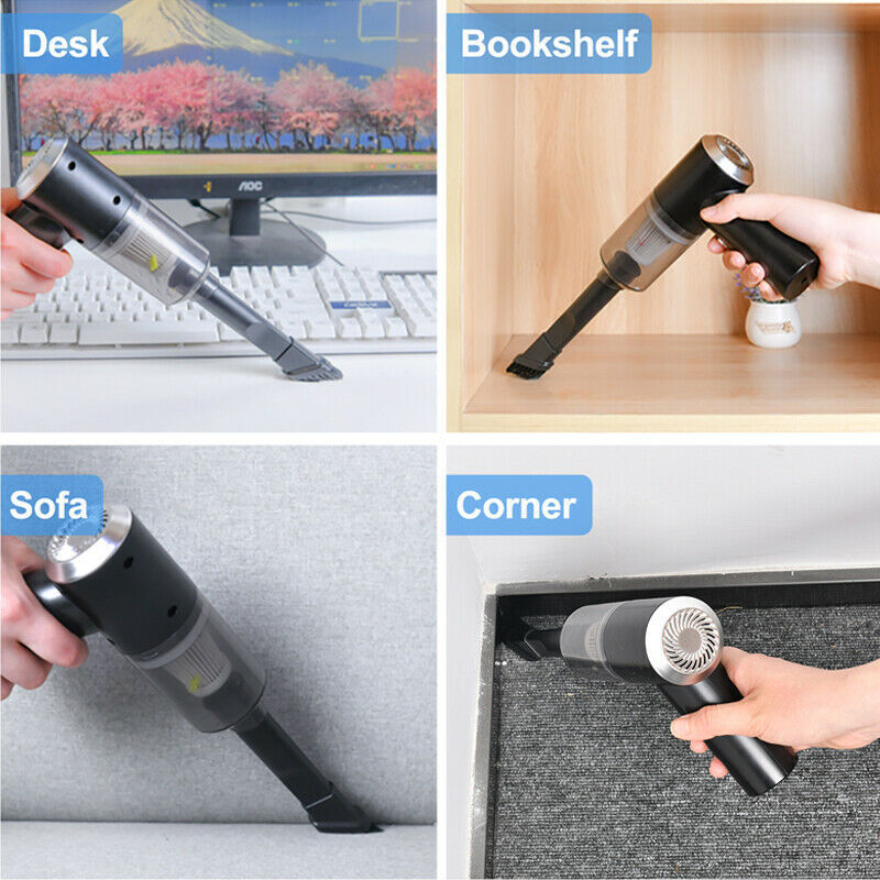 Portable Cordless Car Vacuum Cleaner – High Power Handheld Rechargeable Mini Vacuum for Car, Home & Small Spaces