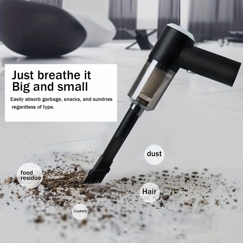 Portable Cordless Car Vacuum Cleaner – High Power Handheld Rechargeable Mini Vacuum for Car, Home & Small Spaces