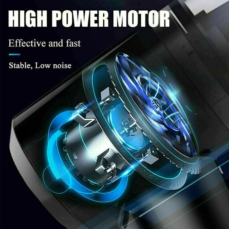 Portable Cordless Car Vacuum Cleaner – High Power Handheld Rechargeable Mini Vacuum for Car, Home & Small Spaces