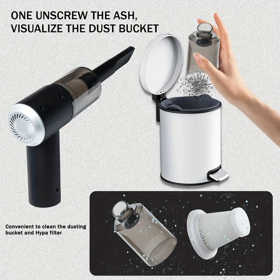 Portable Cordless Car Vacuum Cleaner – High Power Handheld Rechargeable Mini Vacuum for Car, Home & Small Spaces