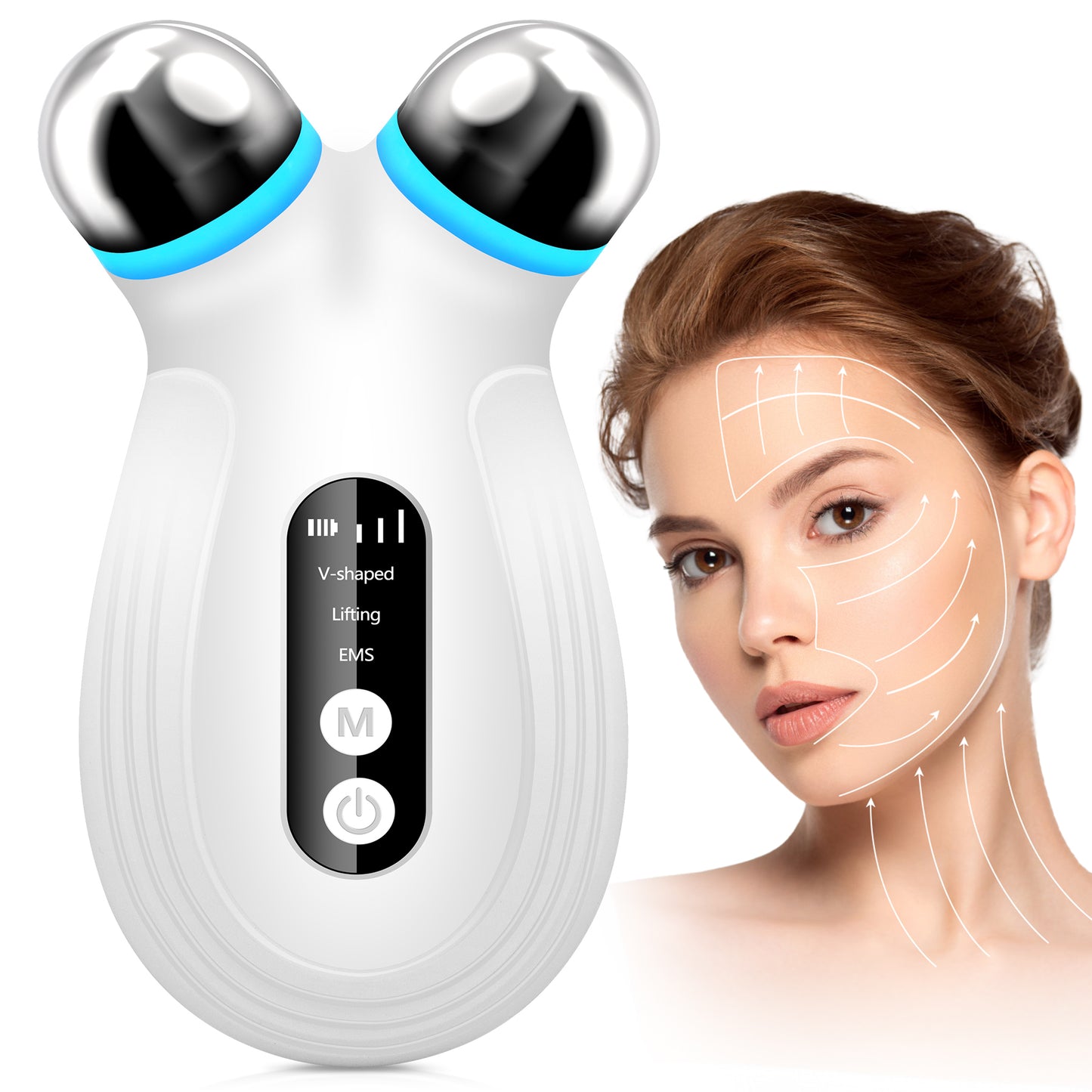 Lift Glow™ Microcurrent Facial Device – Skin Tightening & Sculpting Tool