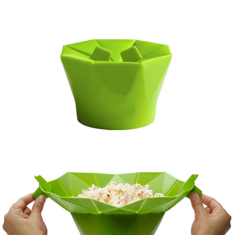 Collapsible Silicone Microwave Popcorn Maker
