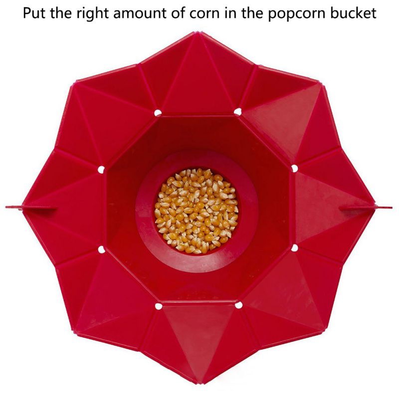 Collapsible Silicone Microwave Popcorn Maker