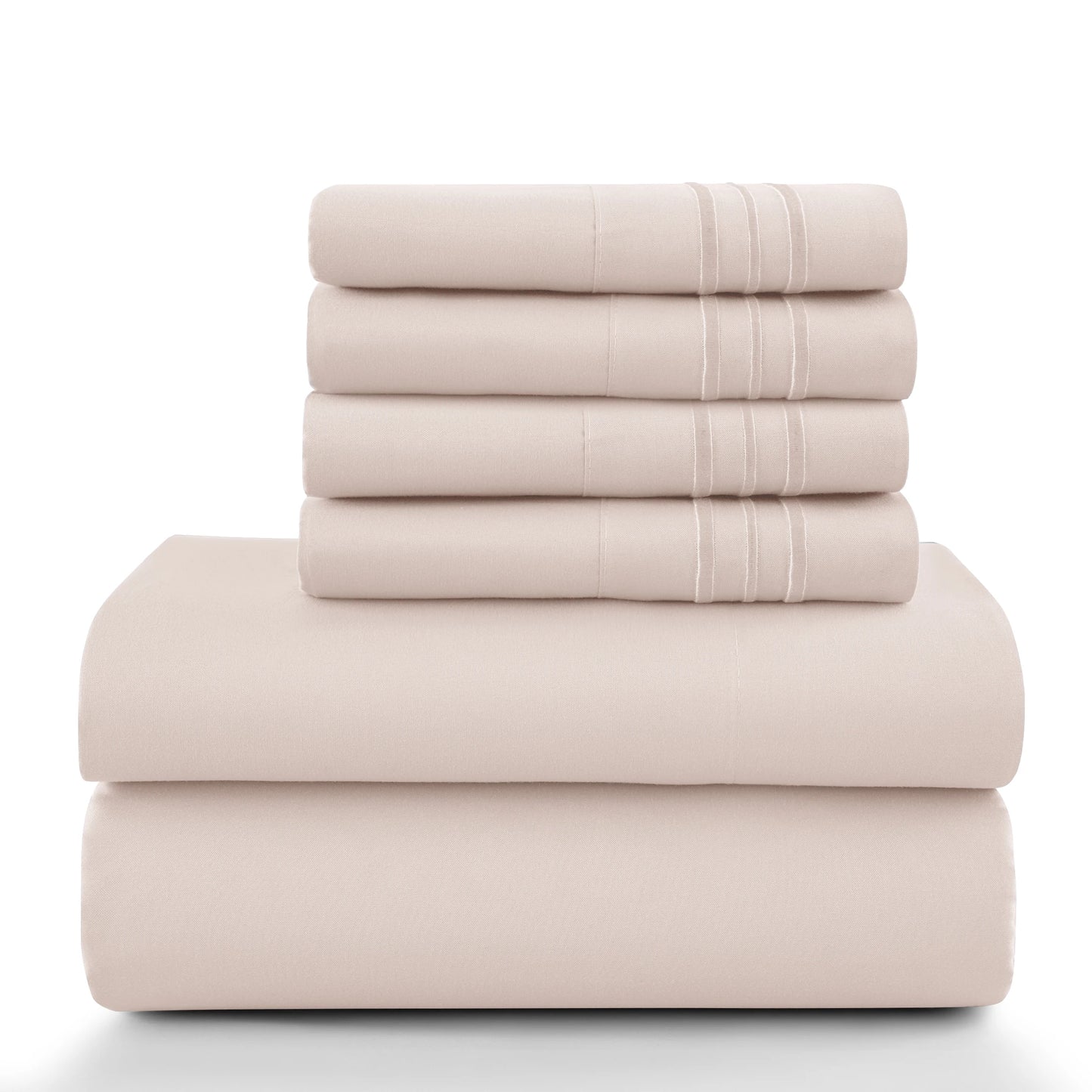 Luxury 6-Piece Microfiber Sheet Set – Deep Pocket Bedding Set