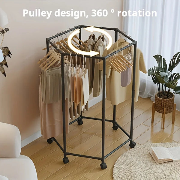 Hexagonal Rotating Clothes Hanger