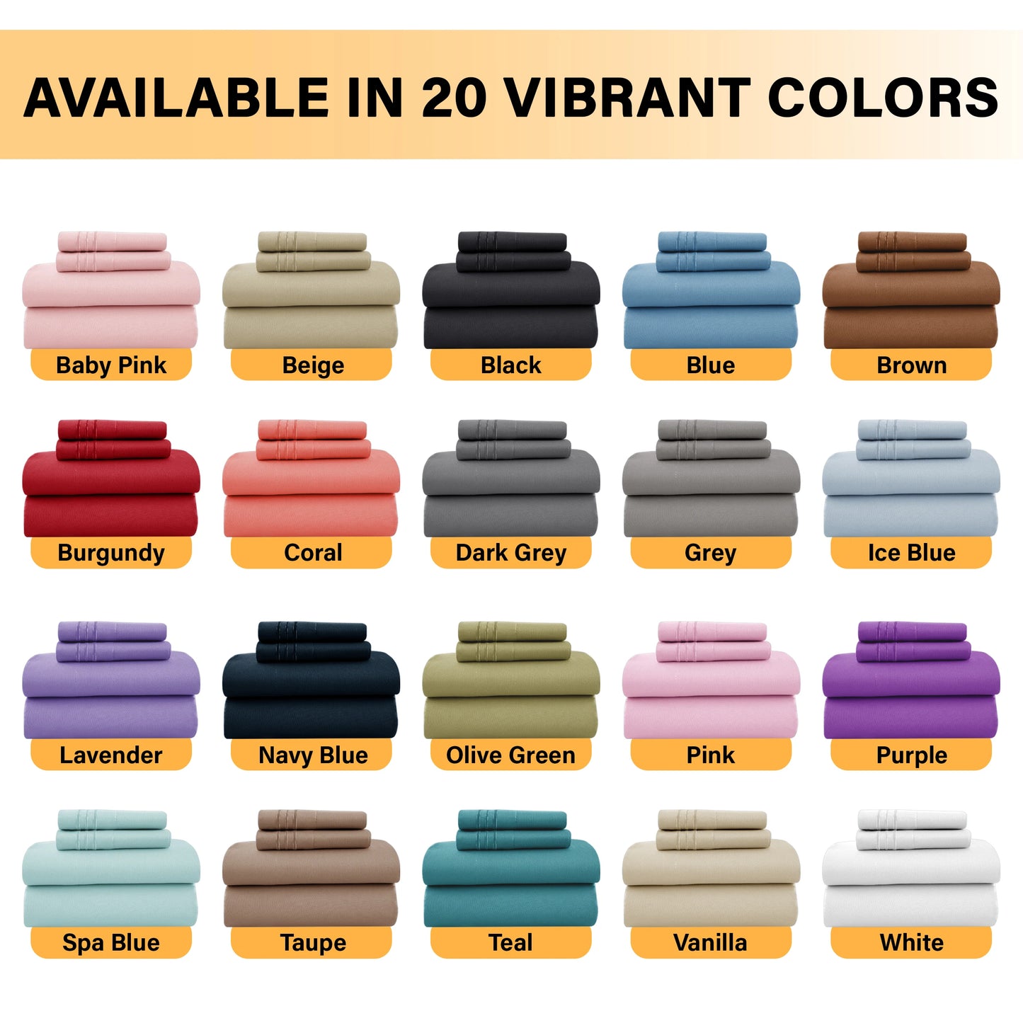 Luxury 6-Piece Microfiber Sheet Set – Deep Pocket Bedding Set