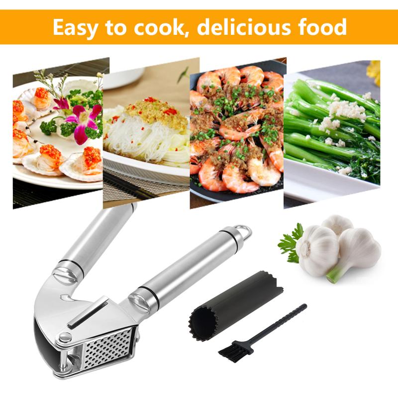 Stainless Steel Garlic Press & Mincer