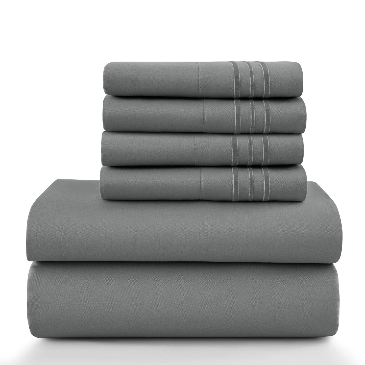 Luxury 6-Piece Microfiber Sheet Set – Deep Pocket Bedding Set