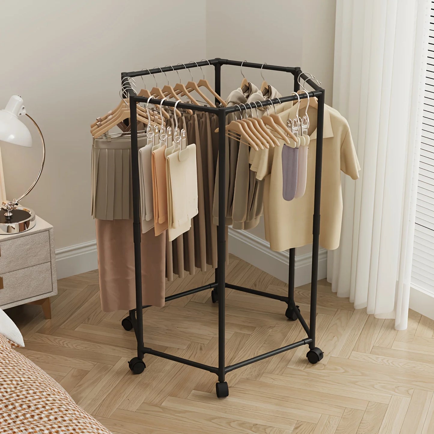 Hexagonal Rotating Clothes Hanger