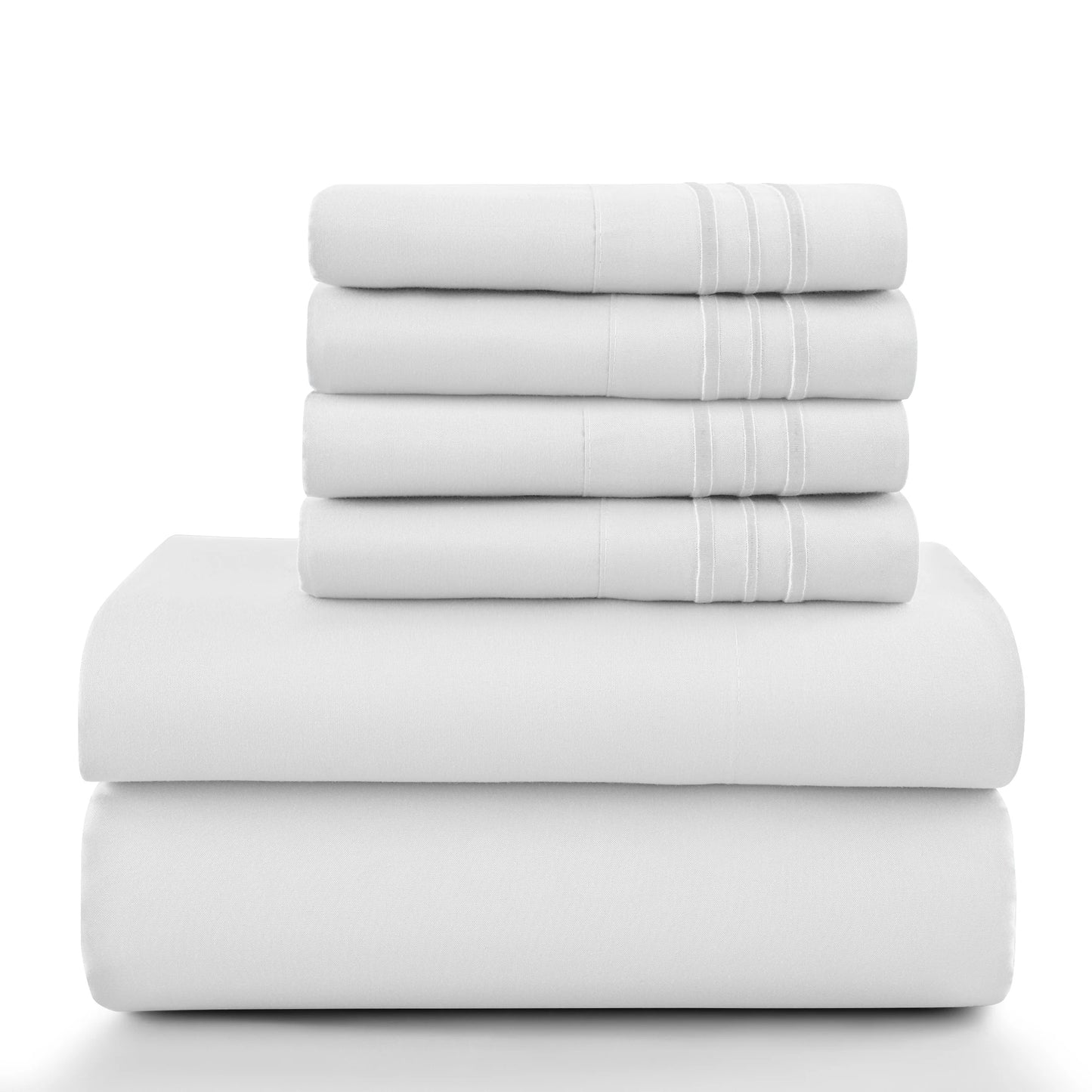 Luxury 6-Piece Microfiber Sheet Set – Deep Pocket Bedding Set