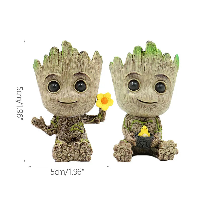 Baby Groot Miniature Figurine - Cute Desktop Decor for Office & Home (5cm)