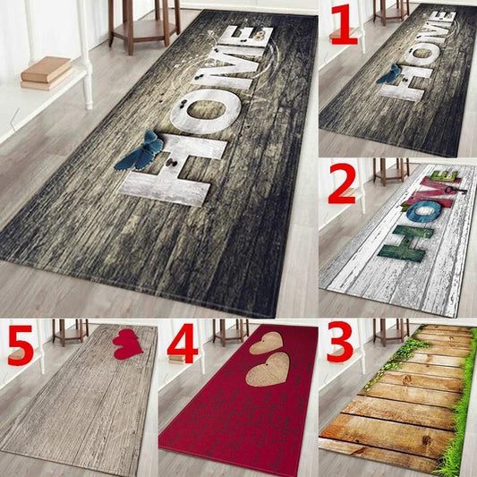 Home Printed Wood-Style Accent Rug