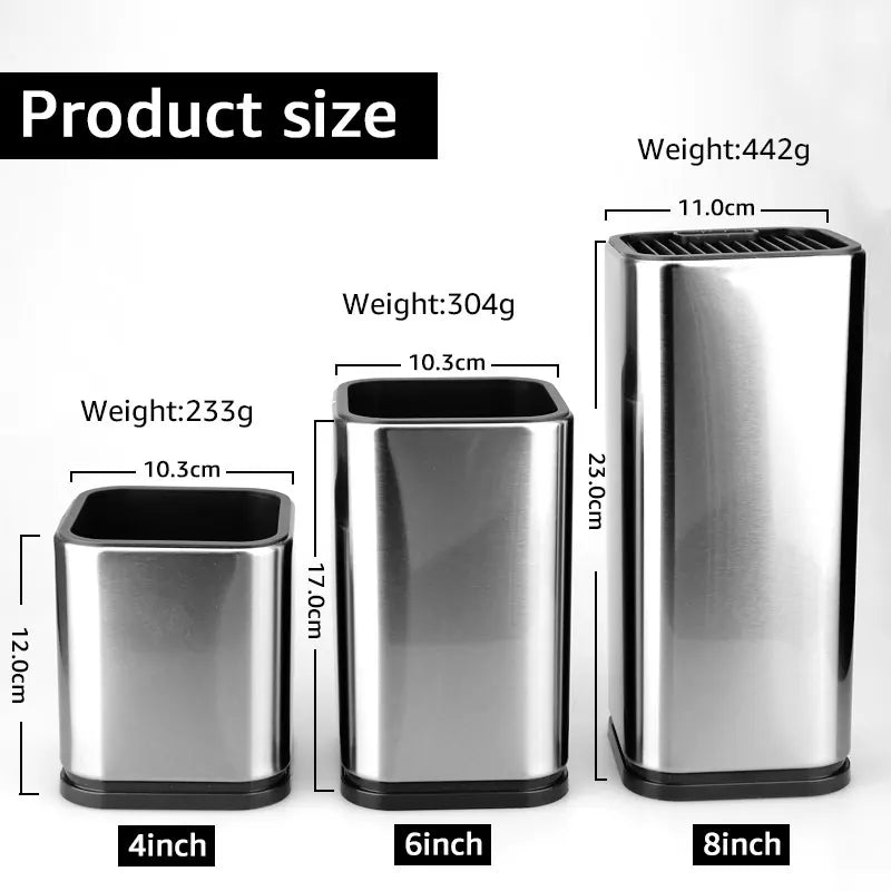 Kitchen Utensil Holder - Countertop Organizer (4in, 6in, 8in)