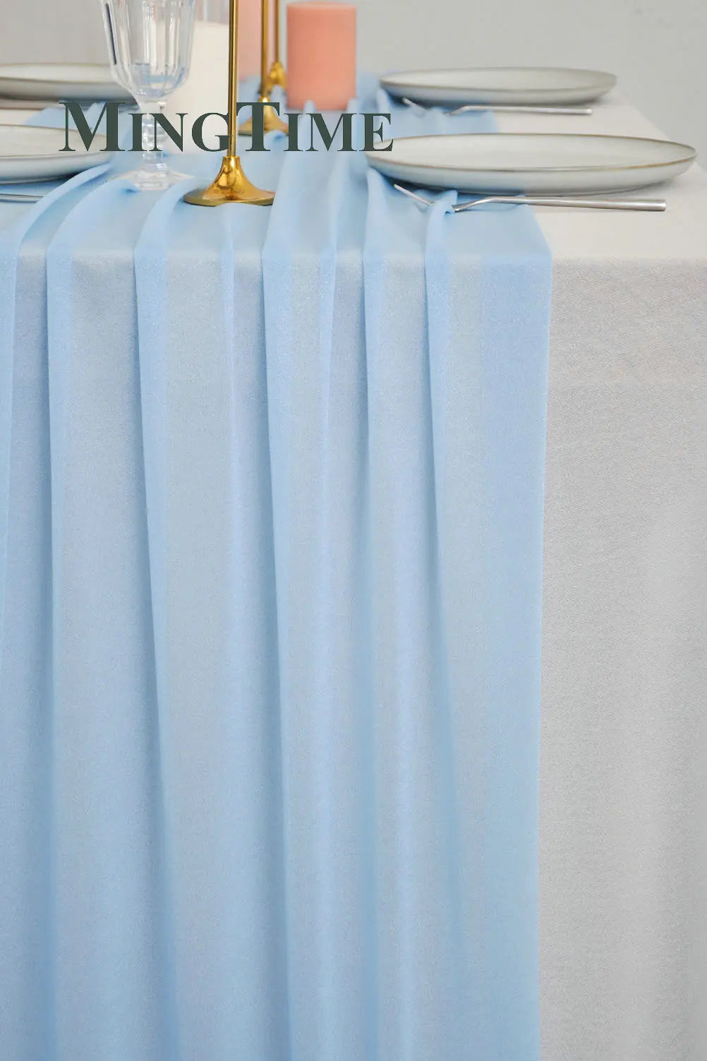 Elegant Chiffon Table Runner for Weddings, Parties & Home Decor