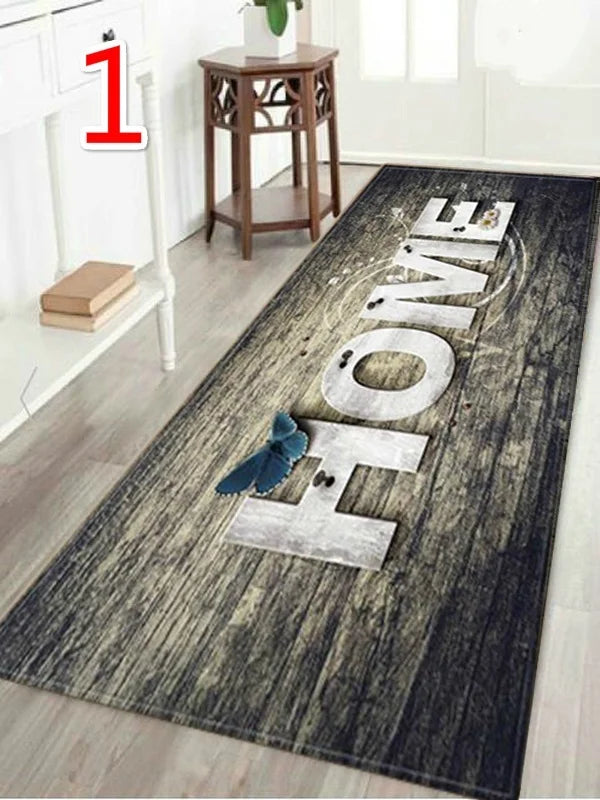 Home Printed Wood-Style Accent Rug