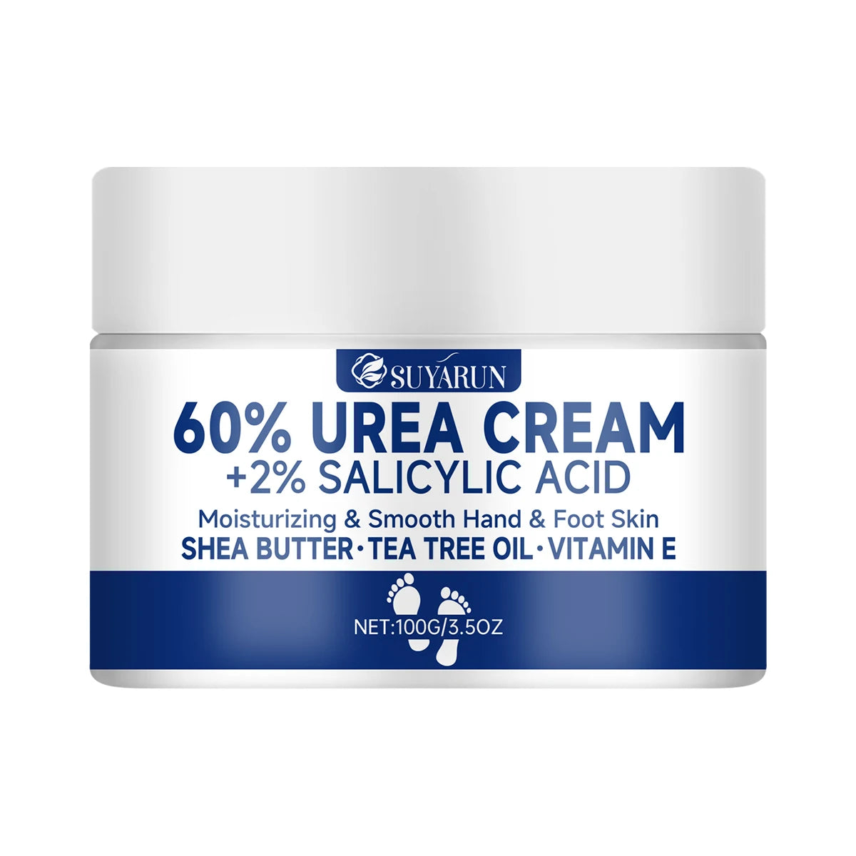 60% Urea Foot Cream - Intensive Treatment for Cracked Heels, Dry Feet & Calluses (100g)