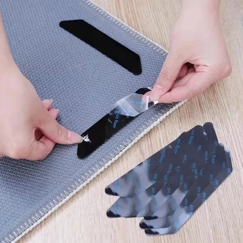 Anti-Slip Rug Grippers - Reusable Carpet Corner Pads 8-Pack