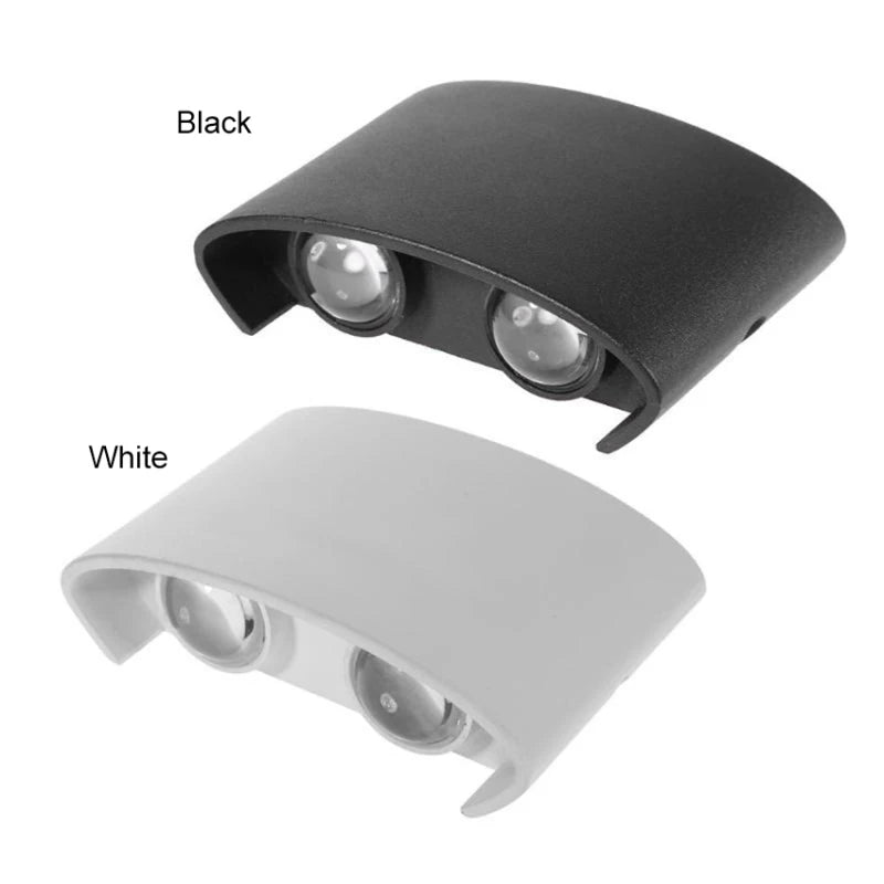 Modern LED Wall Sconces - Up Down Indoor/Outdoor Wall Mount Lights for Living Room & Hallway