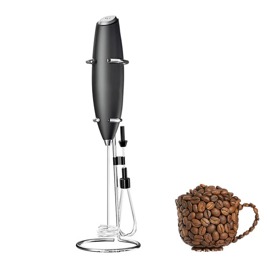 Electric Milk Frother - Handheld Coffee Foam Maker for Cappuccinos & Lattes