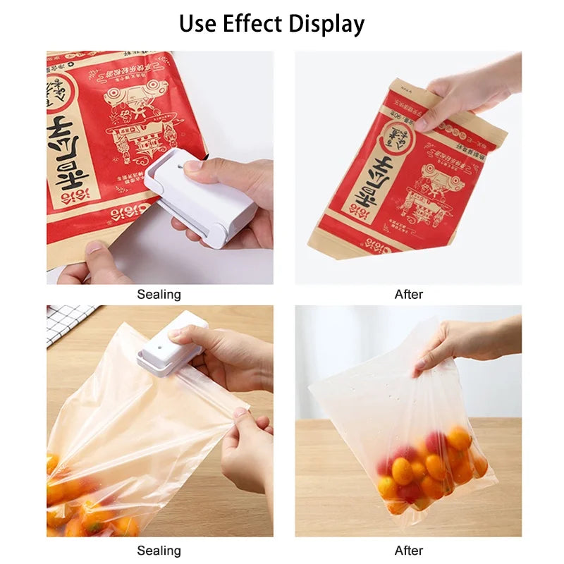 Mini Heat Bag Sealer - Portable Thermal Food Bag Sealing Machine for Kitchen Storage