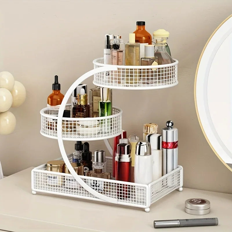 Luxe 3-Tier Vanity Makeup & Skincare Organizer