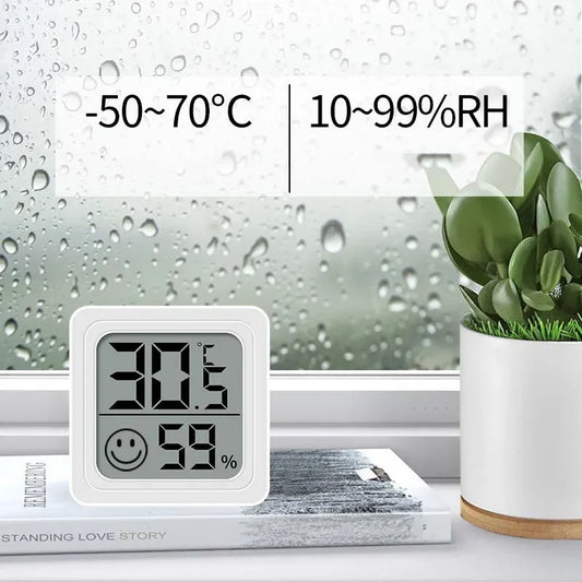 Digital Temperature & Humidity Monitor - Indoor Climate Control for Home & Health