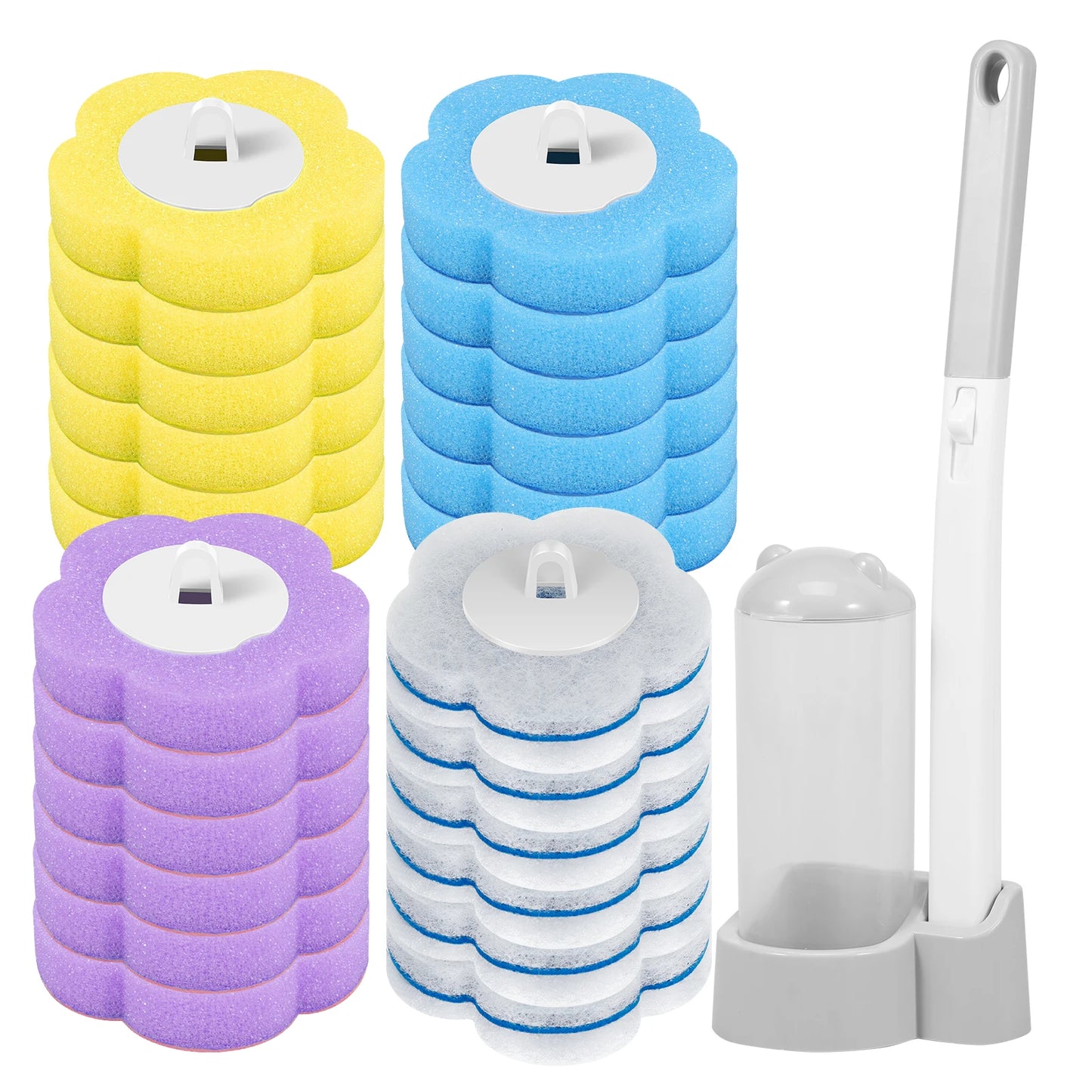 Disposable Toilet Brush & Refill Set