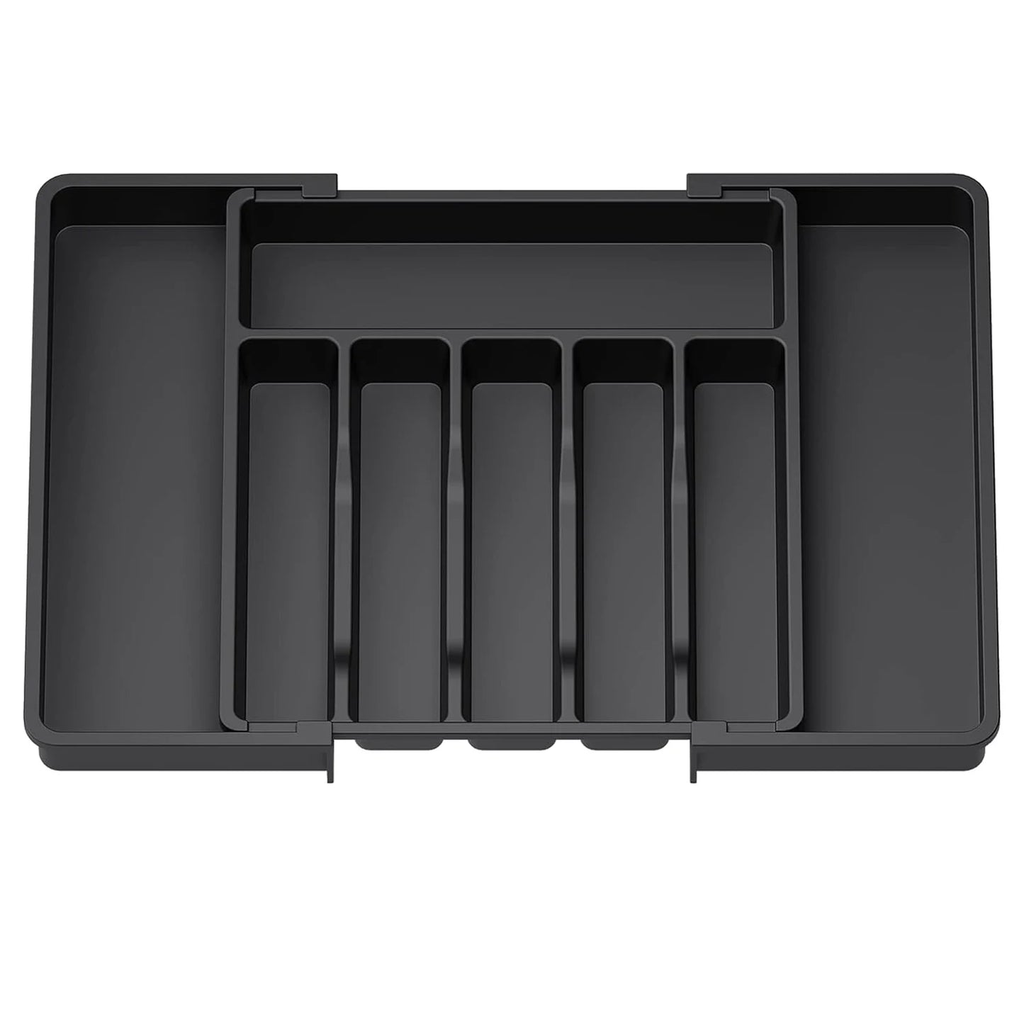 Adjustable Cutlery Drawer Organizer — Expandable Utensil Tray with Dividers for Kitchen Silverware