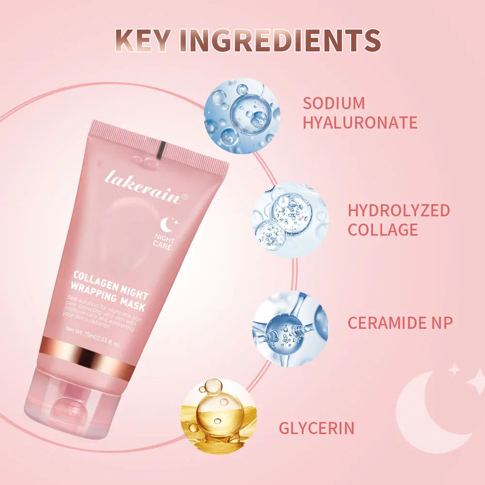 Hydrolyzed Collagen Overnight Face Mask - Anti-Aging Jelly Cream