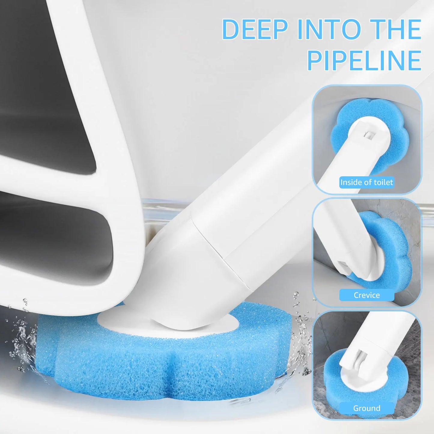 Disposable Toilet Brush & Refill Set
