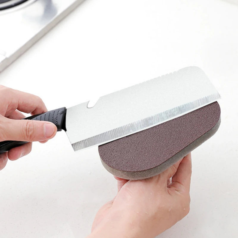 Nano Emery Sponge Cleaning Brush - Rust Remover with Handle