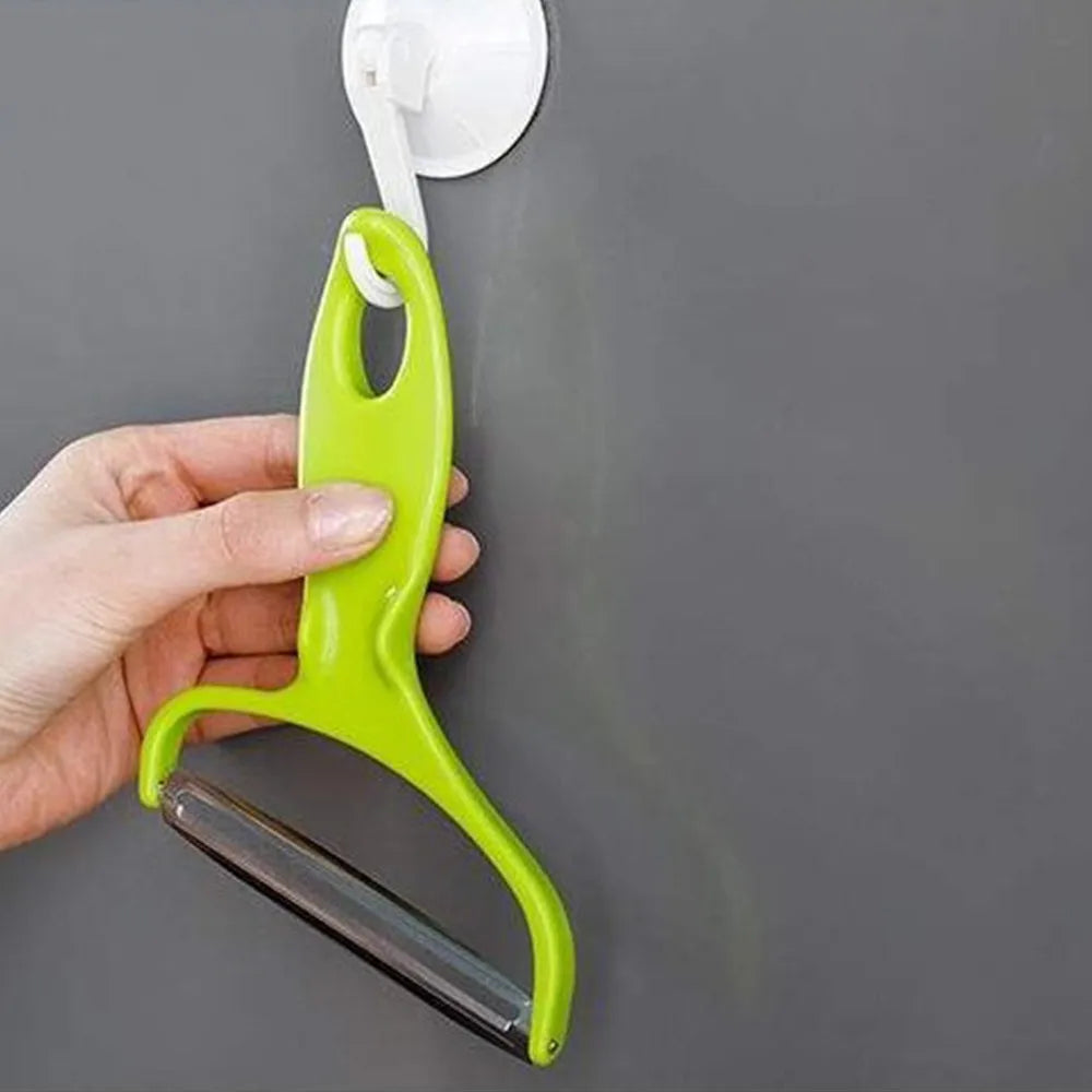Stainless Steel Vegetable Peeler - Wide Mouth Multi-Purpose Grater & Slicer for Kitchen
