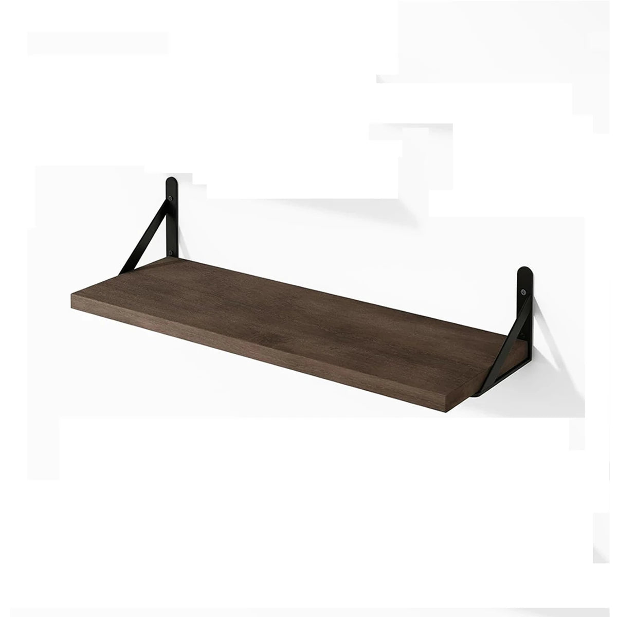Floating Wall Shelves - Wood Mounted Bookshelf for Living Room, Bedroom & Kitchen