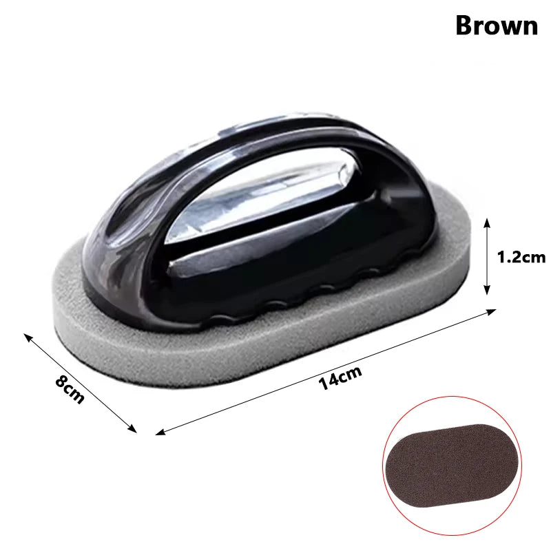 Nano Emery Sponge Cleaning Brush - Rust Remover with Handle