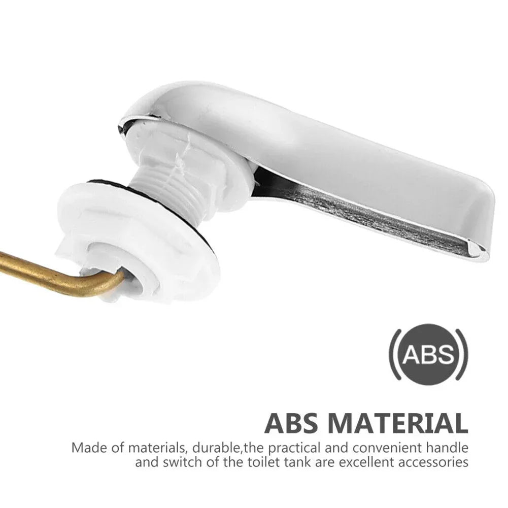 Universal Toilet Tank Flush Lever - Chrome Finish Replacement Handle