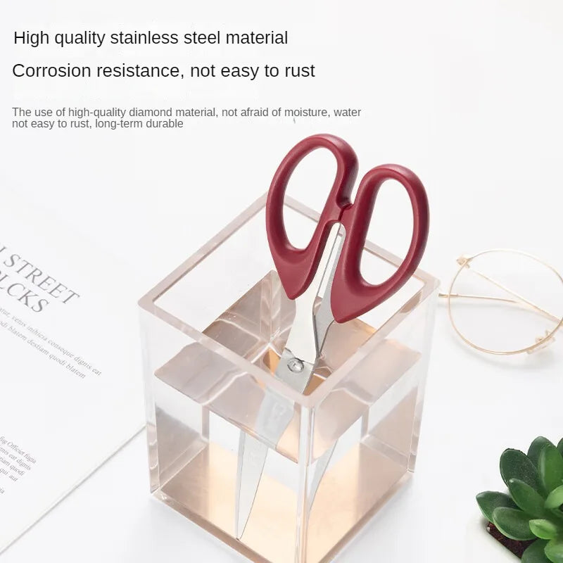 Professional Red Scissors 6.3" - Ultra Sharp M&G Office & Craft Tool