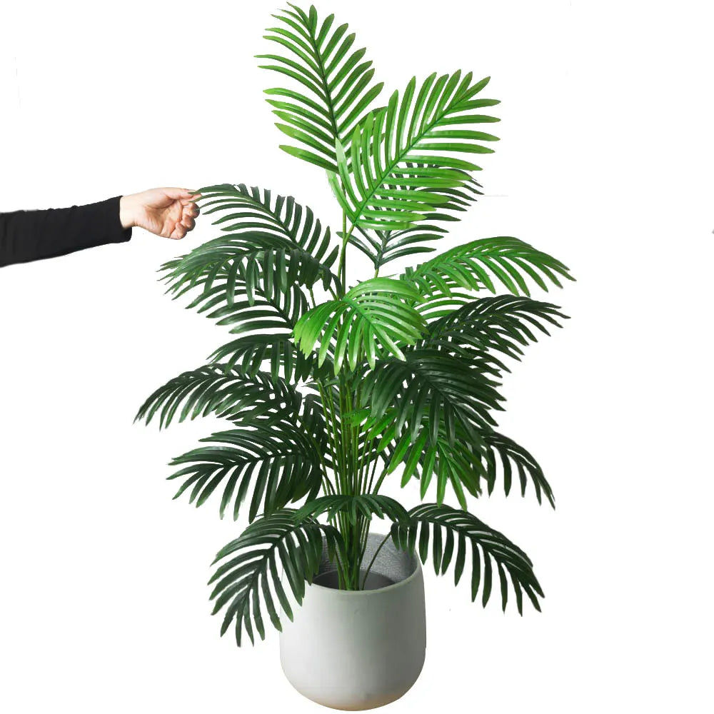 Large Artificial Palm Tree - Tropical Fake Plant for Home & Garden Decor (90-120cm)