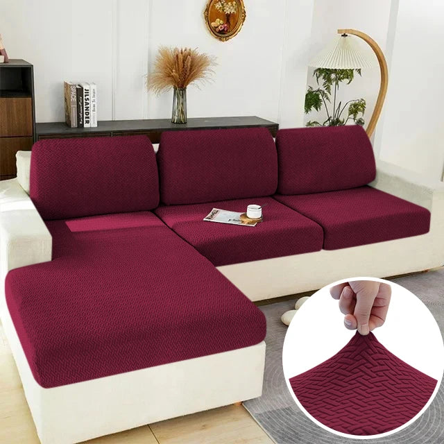 Elastic Sofa Cover - Stretch Furniture Protector for Sectional, Loveseat & Couch (Machine Washable)
