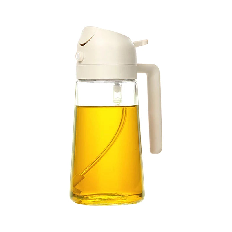 2-in-1 Oil Spray Bottle 500ml - Healthy Cooking Made Easy